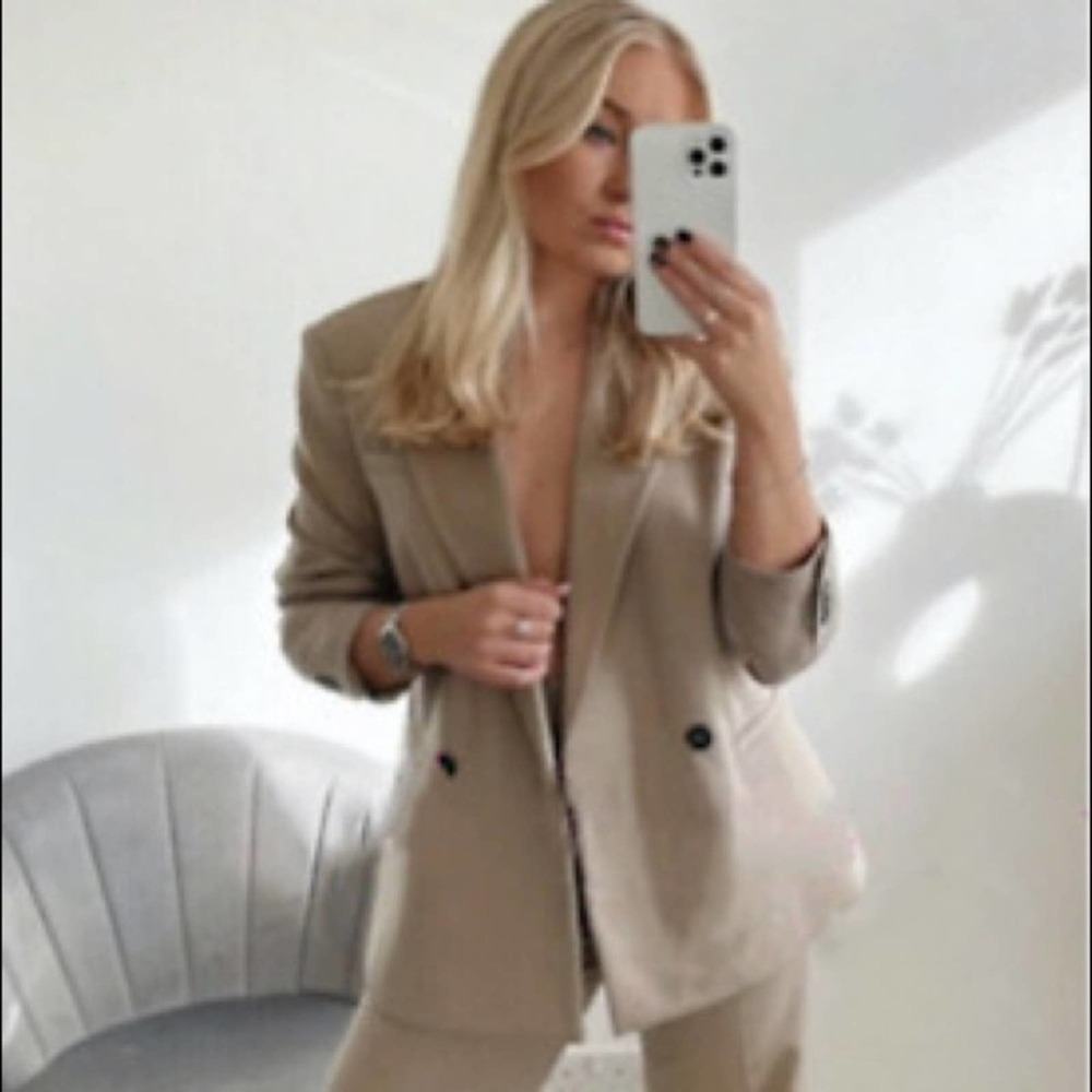 ZARA Tan Blazer for Women